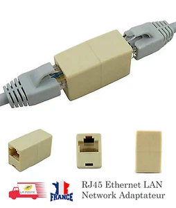 Coupleur d’adaptateur de connecteur LAN femelle réseau Ethernet RJ45 CAT5 - Photo 1/3