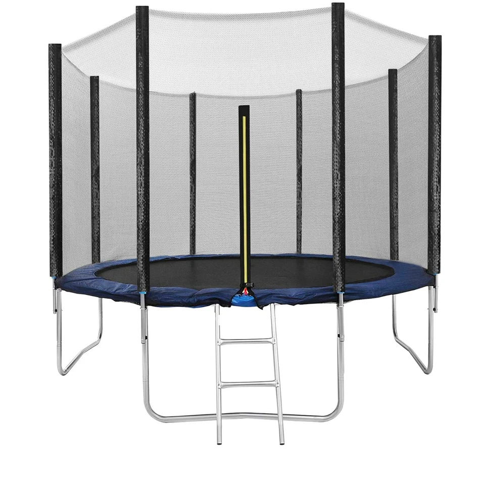 Trampolino 305 cm tappeto elastico da giardino esterno sport bambini rete sicura - Immagine 1 di 4