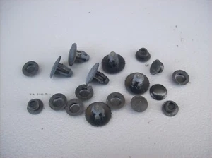 Porsche 968 944 Turbo S2 Screw Cap Cover A Pillar Carpet Plug Set BLACK 02 - Picture 1 of 2