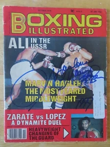 Boxing HOFer MARVIN HAGLER (d. 2021) signed Boxing Illustrated Oct 1978 Magazine - Picture 1 of 2