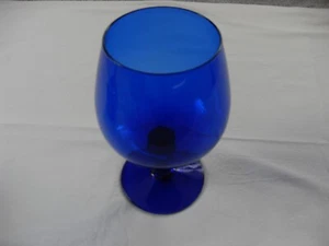 Lausitzer Glasschwenker Kunst glas blau 22cm hoch ( Mundgeblasen) aus Nachlass - Bild 1 von 3