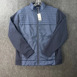 Cutter & Buck Discovery Windblock Hybrid Jacket Men’s Extra Large Navy Blue Zip - Picture 1 of 7