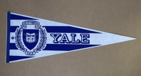 Vintage Yale University Bulldogs Felt Pennant 12x30 No Pinholes Cover