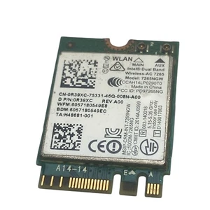 Intel Wireless-Ac 7265 Wifi / WLAN Carte - 7265ngw - P/N:0r39xc - Photo 1/4