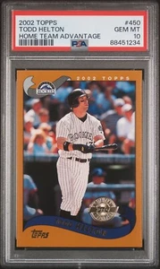 2002 Topps Home Team Advantage Todd Helton PSA 10 Colorado Rockies - Picture 1 of 2