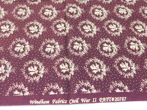 43x25" Windham Fabrics CIVIL WAR II #20787 Cotton Quilt Fabric Repro BROWN - Picture 1 of 4