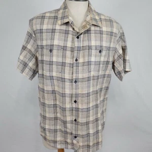 Horny Toad Shirt Mens XL Outdoor Casual Pocket Button Up Plaid Short Sleeve - Picture 1 of 8