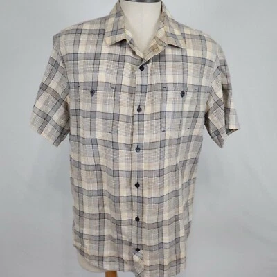 Horny Toad Shirt Mens XL Outdoor Casual Pocket Button Up Plaid Short Sleeve - Image 1 of 4