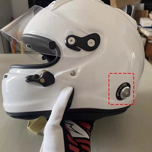 HANS Buckle Cover Left Right Decora For ARAI GP3 GP6 GP7 SK6S Bell OMP RS7-K/HP7 - Bild 1 von 14