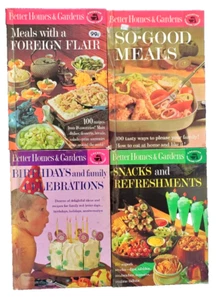 4 Better Homes & Gardens Creative Cooking Snacks Meat Foreign So-good Lot 1963 - Picture 1 of 10