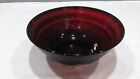 Large Cristal D'Arques Durand Antique Ruby Red Glass Bowl 10" France