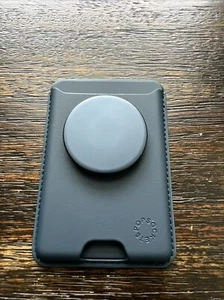 PopSockets MagSafe PopWallet+ Cell Phone Wallet & Grip adapter ring Blue USED* - Picture 1 of 7