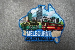 Melbourne Australia Woven Cloth Patch Badge (L8S) - Picture 1 of 2