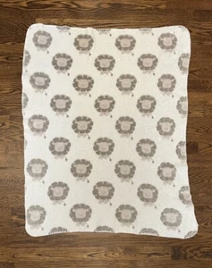 Stephan Baby Lions Baby Blanket Ivory Tan Lovey Fleece Soft 30 X 40” - Picture 1 of 2