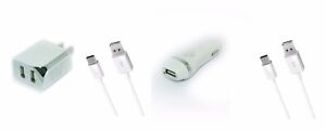 Car+Wall AC Home Charger+5ft USB Cord for Straight Talk Nokia 2760 Flip N139DL