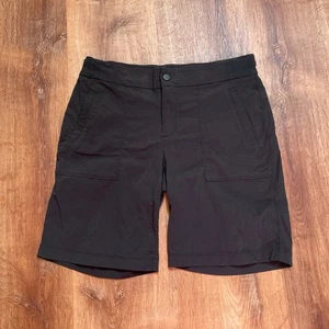 Athleta Trekkie North Bermuda Shorts 2.0 Talla 10 Negro Secado Rápido Sendero Senderismo - Imagen 1 de 9