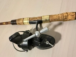 Angeln Vintage Garcia Mitchell 308 Made In France mit Rute - Bild 1 von 11