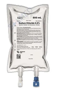 Baxter I/V Fluid 0.9% Sodium Chloride 500ml bag - Picture 1 of 1