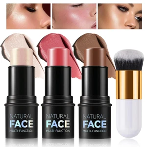 Highlighter Stick Cream Blush Stick Bronzer Contour Stick Makeup,3 PCS Cream Con - Picture 1 of 12