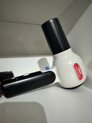 Vintage Conair Euro 1600 Folding Hair Dryer Black And White Blow Dryer Works - Image 1 of 4