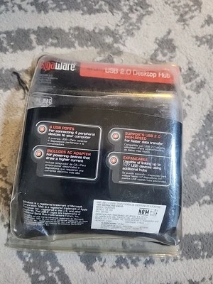 Gigaware USB 2.0 Desktop PC Hub 4 Port 26-160 Great Deal  - Image 1 of 2