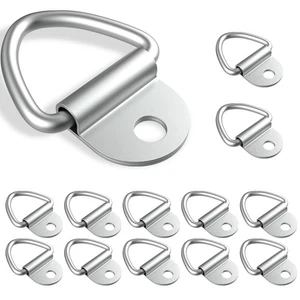 12 PCS V Ring Tie Down Anchors 2" Diameter Steel Tie Down V-Ring Bolt On Trai... - Picture 1 of 7