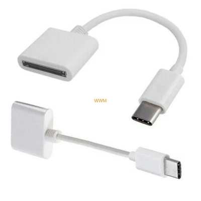 30Pin auf USB 3.1 Typ-C Dock Adapter: Ladeadapter & Datenkabel für iPhone iPod - Bild 1 von 4