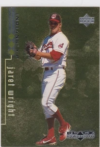 1999 Upper Deck Black Diamond Triple Diamond /1500 Jaret Wright #28 Indians - Picture 1 of 2