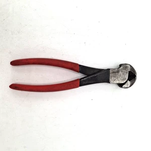 PINZE/TAGLIERINE A MEZZALUNA 72-7 178 MM - IMPUGNATURE A CUSCINO ROSSE - MADE N USA - Foto 1 di 18