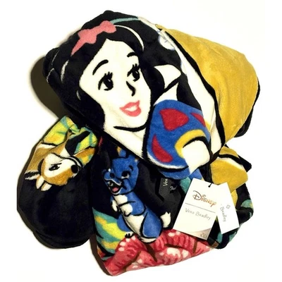 Vera Bradley Snow White Throw Blanket Disney Black Yellow Pink Fleece Soft NWT - Image 1 of 4