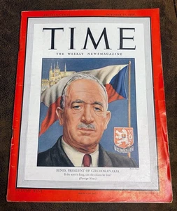Time Magazine October 22, 1945 Benes, President of Czechoslovakia -full magazine - Picture 1 of 2