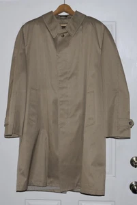 Men's Long Tan Winter Over Coat 42R, removable lining - Picture 1 of 8