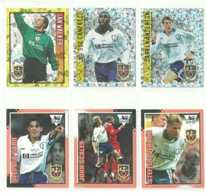6 x TOTTENHAM HOTSPUR - Merlin's Kick-Off 1998 Stickers - Picture 1 of 2