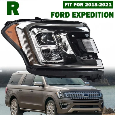 For 2018-2021 Ford Expedition Right Headlight Halogen w/ Bulb Direct Fit OE - Image 1 of 4