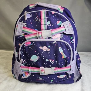Pottery Barn Large Mackenzie Rainbow Heart Galaxy Glow-in-the-Dark Backpack - Picture 1 of 13