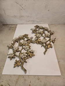 Vintage Burwood Dogwood Blossom Wall Hangings (pair) - Picture 1 of 3
