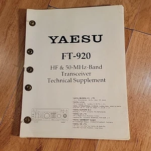 Yaesu FT-920 Transceiver Instrukcja serwisowa - Zdjęcie 1 z 12