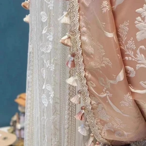 Lace Bow Tassel Edging Ribbon Trim Fringe Tape for Curtain Drape DIY Modern Home - Picture 1 of 24