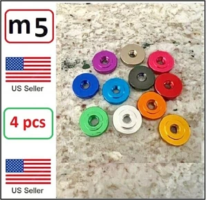 M5 Aluminum Knurled Thumb Nut Hand Thread Nuts metric (Pack of 4) M5x0.8 - Picture 1 of 38