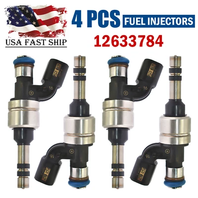 Inyectores de combustible 4 piezas 12633784 para GMC 2011-2017 Chevrolet Equinox Terrain 2,4 L Foto 1 de 4