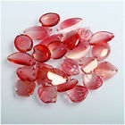 New 10Pcs Red Loose Beads Mix Diy Crystal Petals Glaze Beads For Jewelry Making