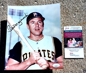 BILL MAZEROSKI Pittsburgh Pirates SIGNED 8x10 Photo JSA COA HOF