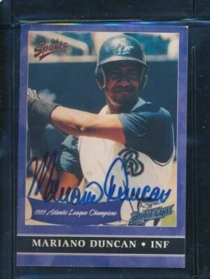 2000 Multi-Ad Sports Bridgeport Bluefish Champions Mariano Duncan #21 signed aut - Image 1 of 2