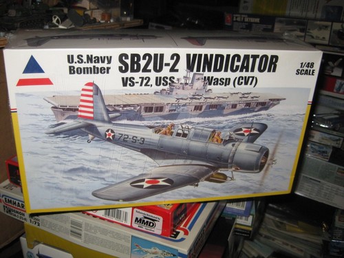 Sealed SB2U-2 Vindicator VS-72 USS Wasp (CV7) by Accurate Miniatures- 1 ...