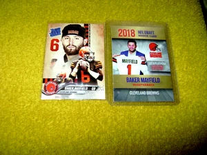 2018 NFL DRAFT Gold Platinum Baker Mayfield Rookie Card MT & Future is now RR MT - Picture 1 of 4