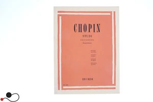 SPARTITO RICORDI CHOPIN BRUGNOLI MONTANARI STUDI PER PIANOFORTE - Imagen 1 de 2
