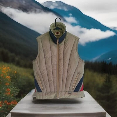 Vintage 70s 80s Mountain Goat By White Stag Down Puffer Vest Sz M USA - Image 1 of 4