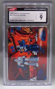 Tarjetas de acción CGC 9 Milton Bradley Transformers #58 Skywarp MEGATRON Decepticons - Imagen 1 de 3