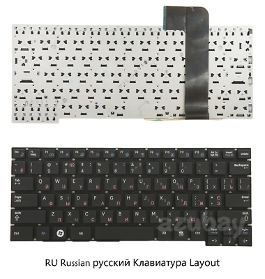 RU Russian русский Laptop Keyboard for Samsung N210 N220 Black, without Frame - Image 1 of 4