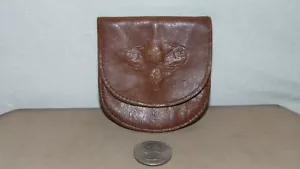DE COLECCIÓN DOS COMPARTIMENTOS CUERO CADENA LLAVE BILLETERA PEQUEÑO - Imagen 1 de 11